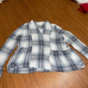 Long Sleeve Plaid Top